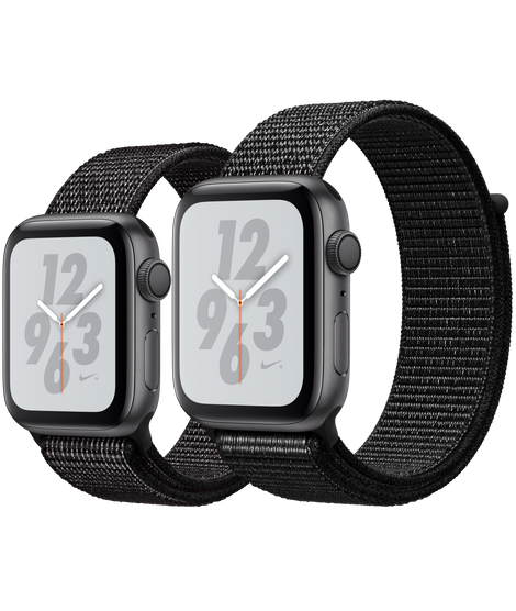 Space Gray Aluminum Case with Black Nike Sport Loop | SERIES 4 - EdealsPro